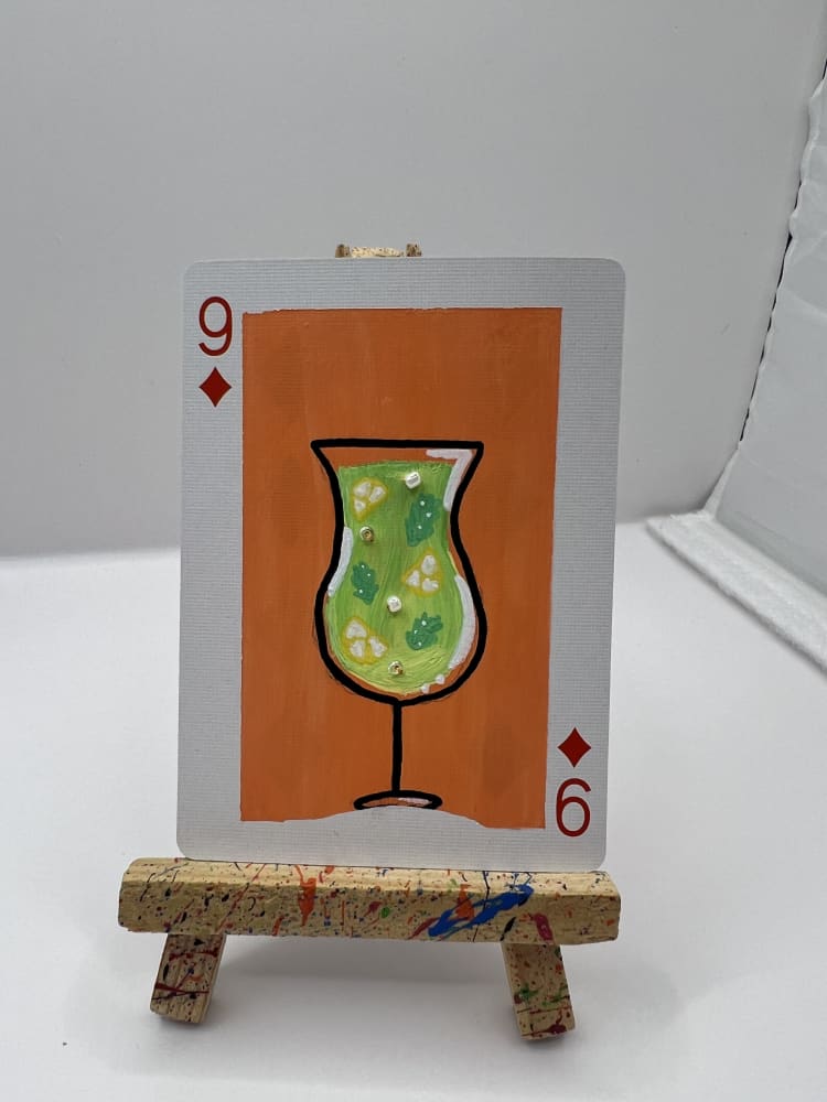 Cocktail Hour series #3, Pop Art ACEO by Bex Falconer Art