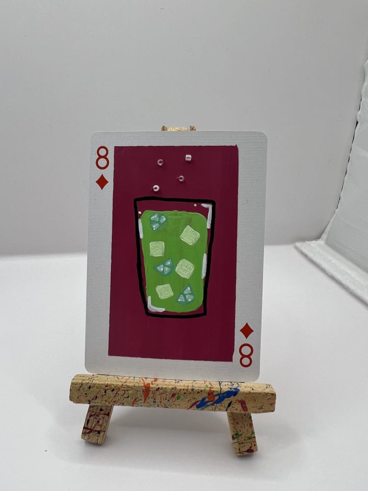 Cocktail Hour series #5, Pop Art ACEO by Bex Falconer Art