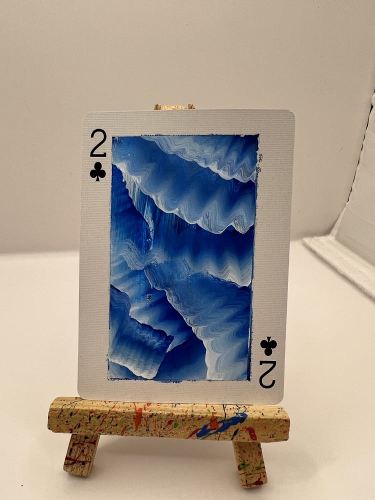 Waves #1, Abstract ACEO by Bex Falconer Art