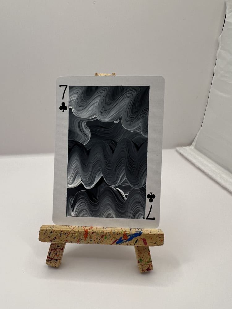 Deep waves, Abstract ACEO by Bex Falconer Art