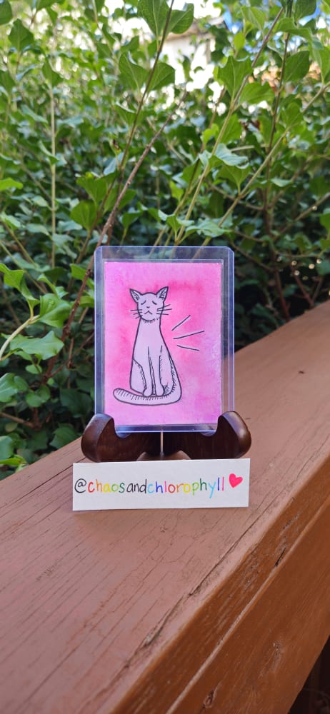 Feeling Zen, Animals ACEO by Abigail Stevens
