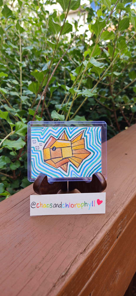 Here Fishy, Animals ACEO by Abigail Stevens