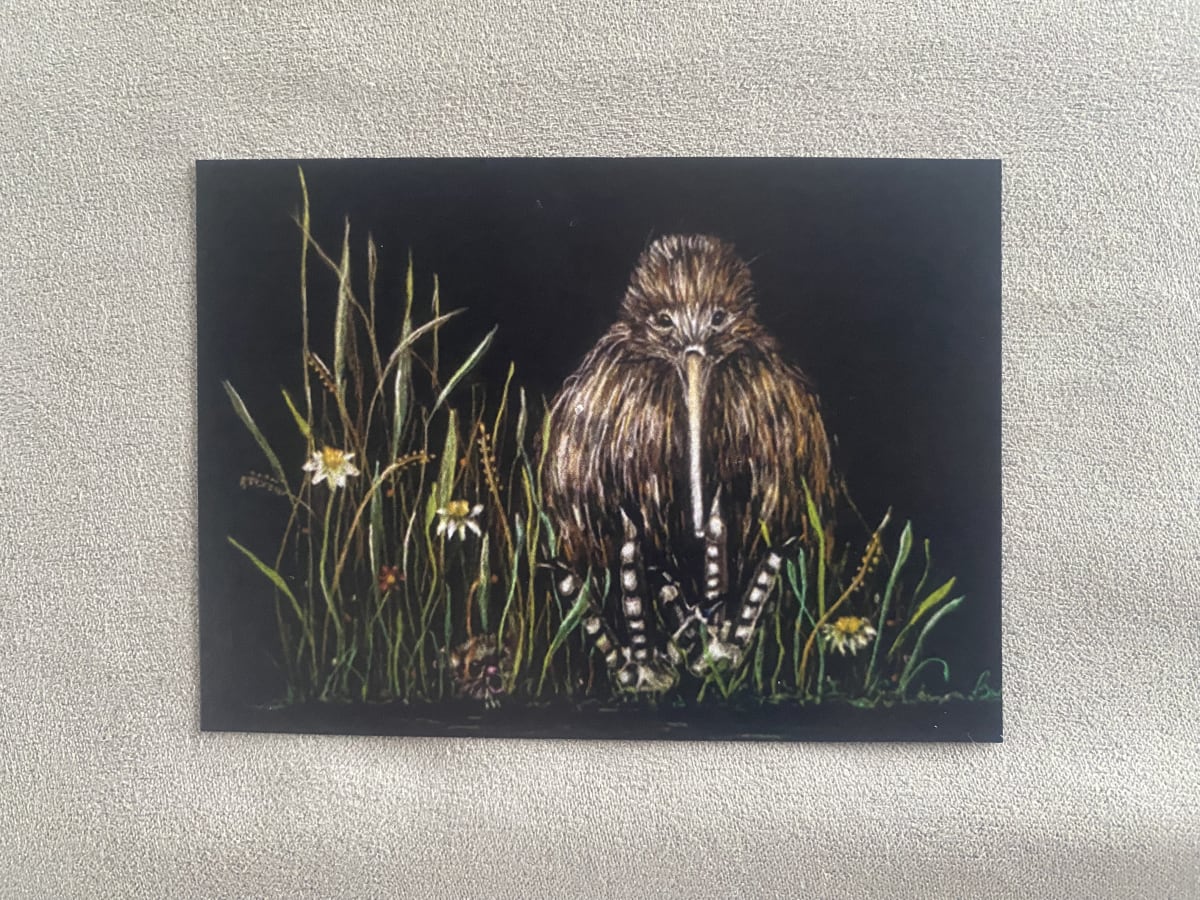 Kiwi (print from original), Animals ACEO by Barbara cooper