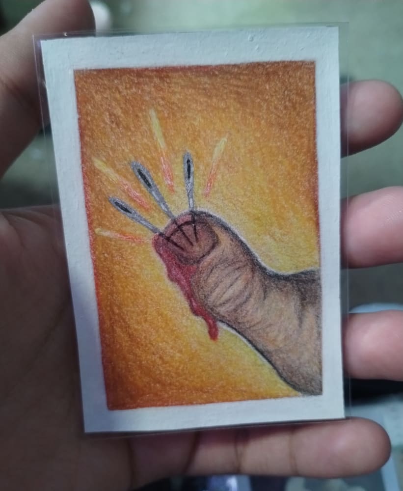 Pins and Needles, Dark Art ACEO by MaxZamora