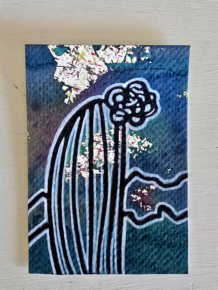 Desert Dreams 15, Whimsical ACEO by The Freckled Pearl Co