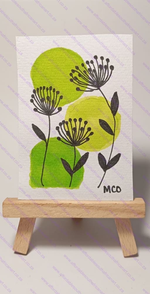 Flowers 3, Botanical ACEO by Melanie Oliphant
