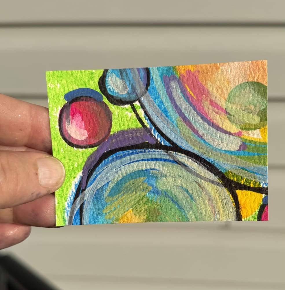 Bubble 1 of 8, Whimsical ACEO by Gypsy Evolution Art