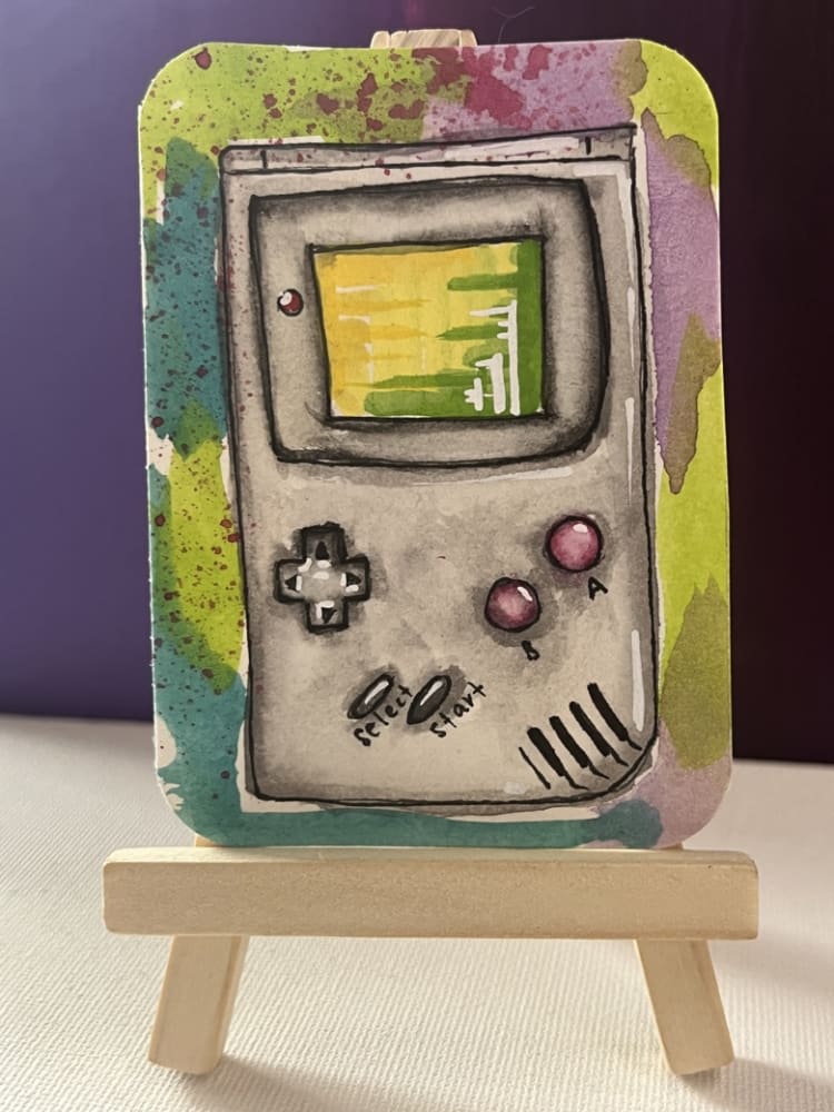 ACEO Original " Original Gangster ", Abstract ACEO by ShortbusExpress