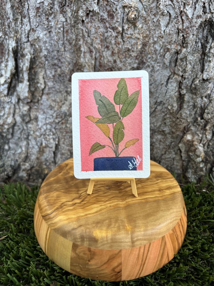 Bird of Paradise, Botanical ACEO by Stacy Lee