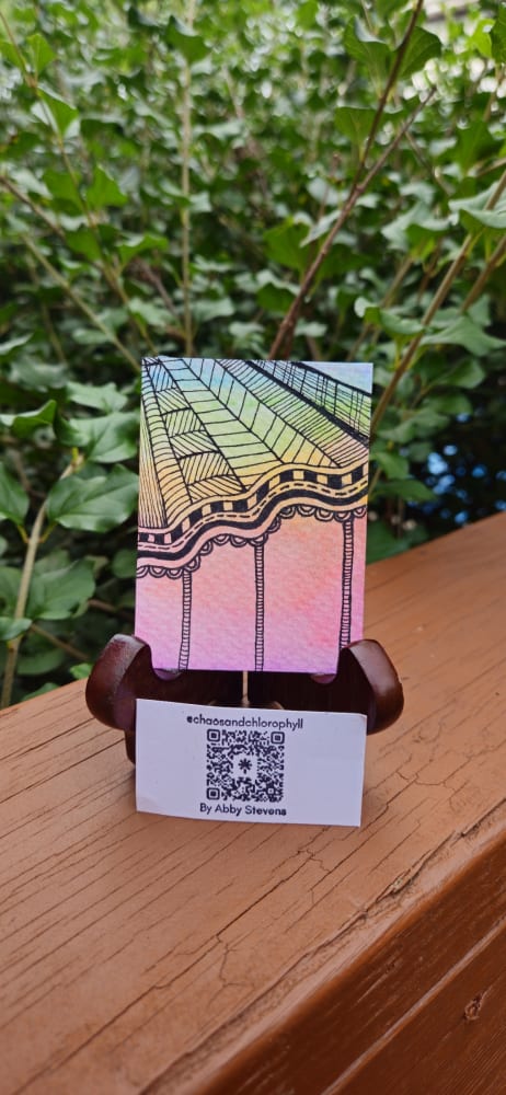 To the Carnival, Whimsical ACEO by Abigail Stevens
