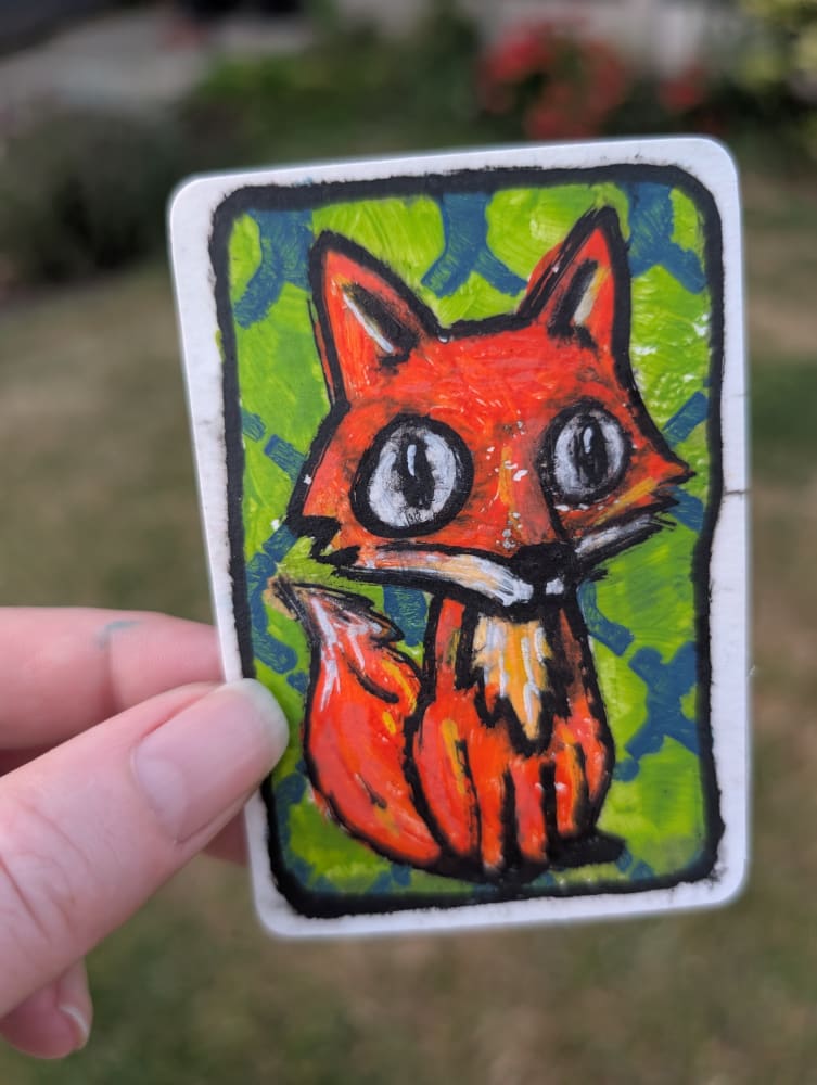 For Fox Sake, Animals ACEO by Rachel Forster