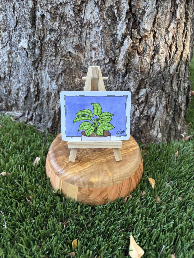 Poppy the Pathos, Botanical ACEO by Stacy Lee