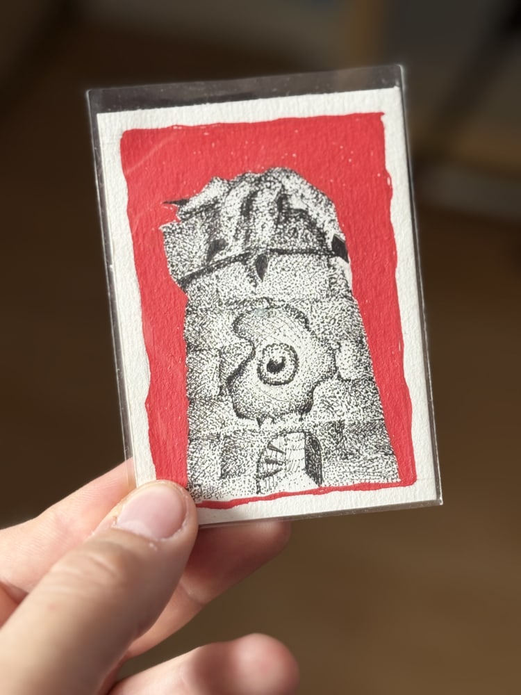 Tower, Dark Art ACEO by James Hall