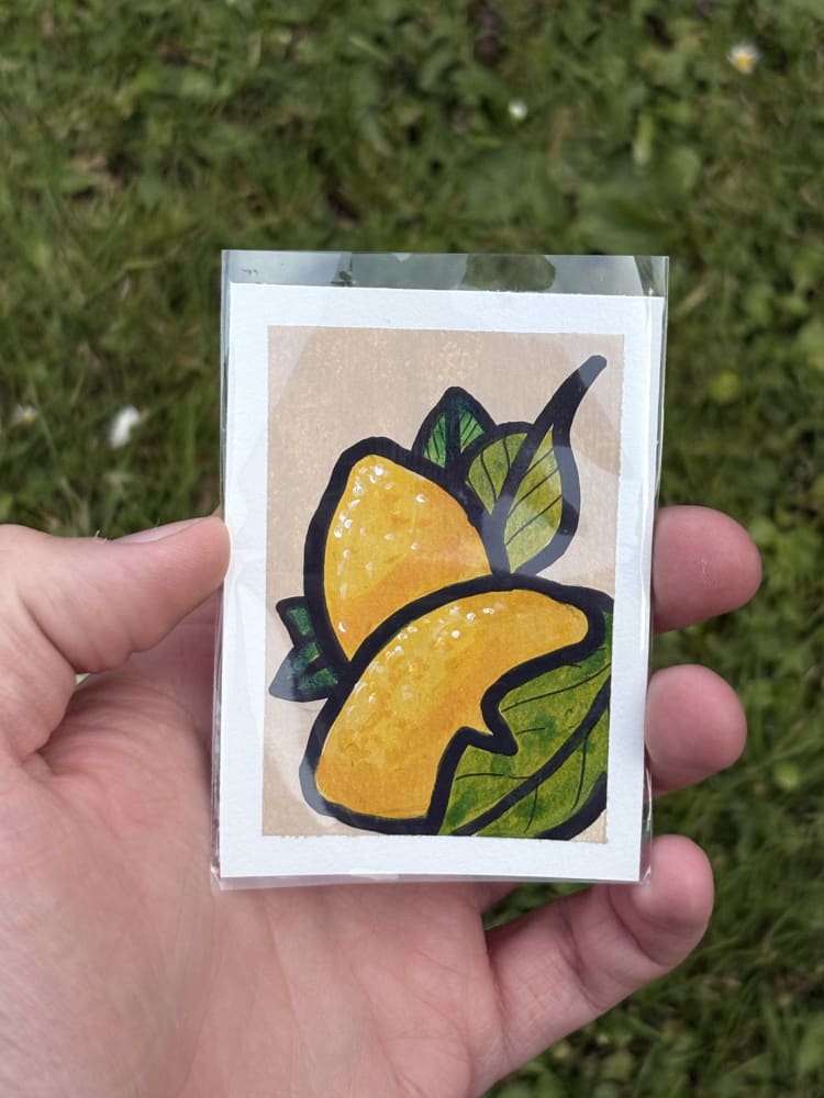 Trad Lemons, Food ACEO by James Hall