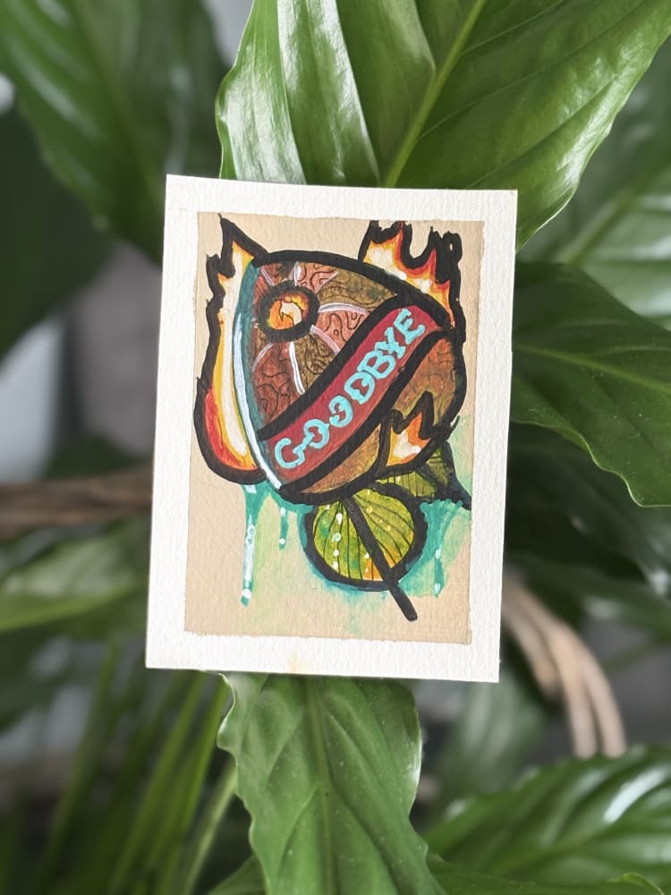 Goodbye, Dark Art ACEO by James Hall