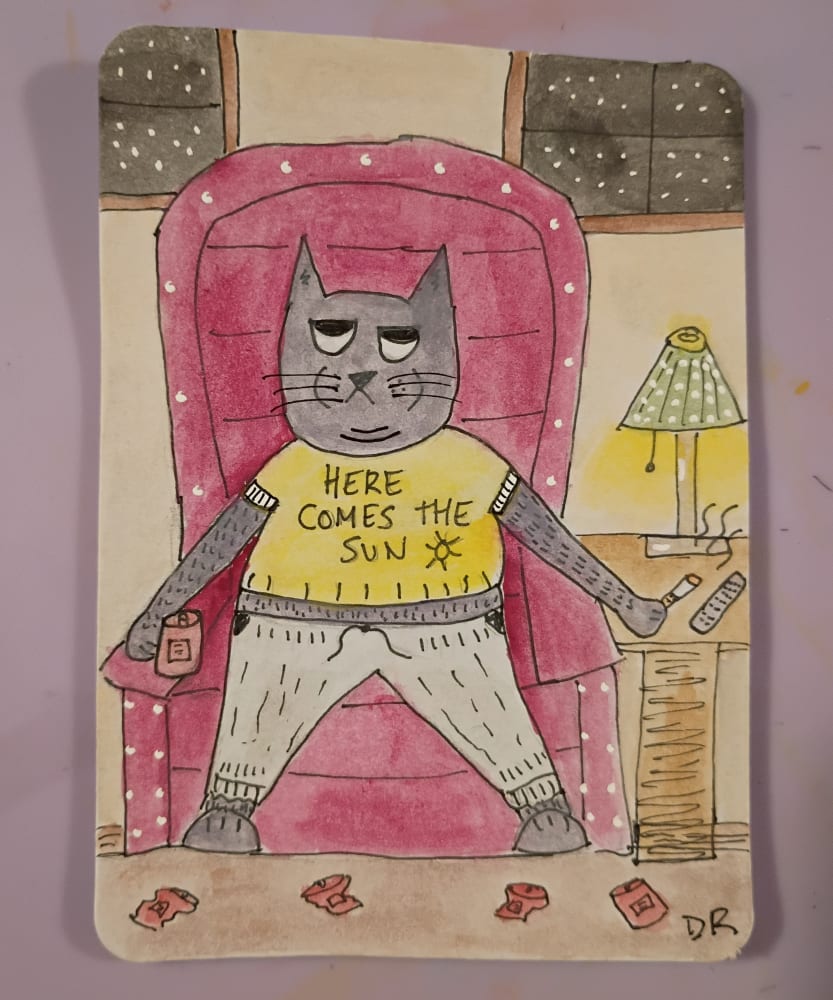 The Freakin Weekend, Animals ACEO by Danielle Redmond