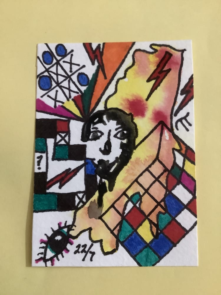 It’s me…PI, Surreal ACEO by Daniel Goodwin