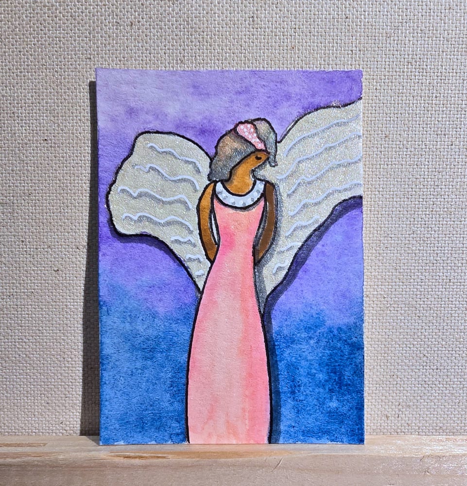 Angel, Fantasy ACEO by Jo Claire Hall