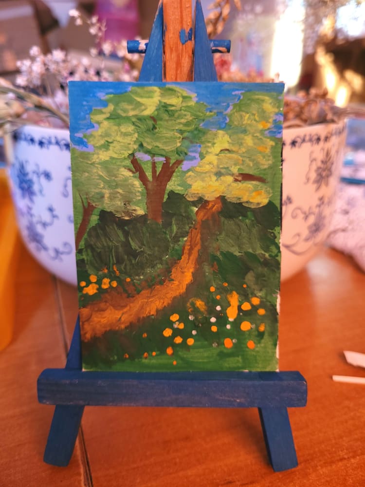 Nature path, Nature ACEO by Angelika F