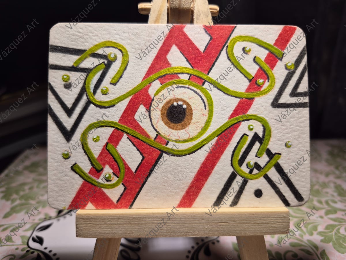 Coqui de Barra, Abstract ACEO by Julieta Acosta Vazquez