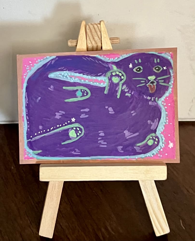 If i fits, Animals ACEO by Melissa