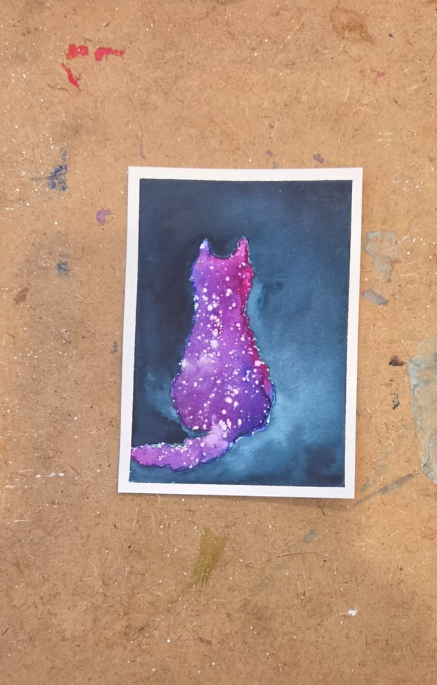 Stardust Companion, Animals ACEO by Megan Flickinger