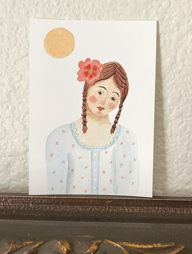 Summer's End, Portrait ACEO by Joni M Russell