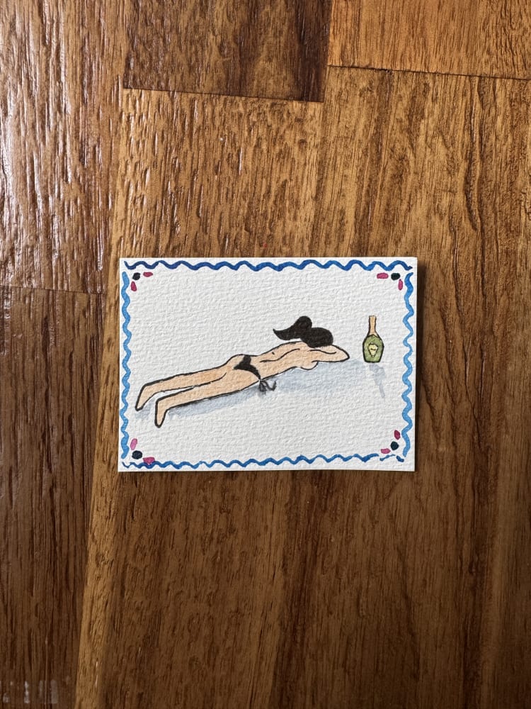 Vacation, Whimsical ACEO by Alyssa Cardenas