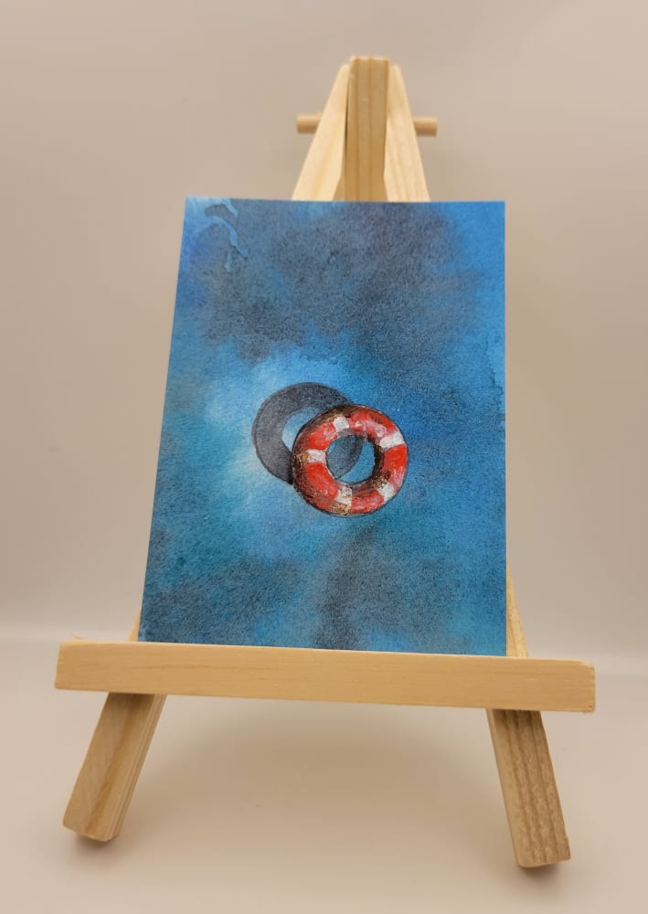 "Float Alone", Nature ACEO by D J Davis