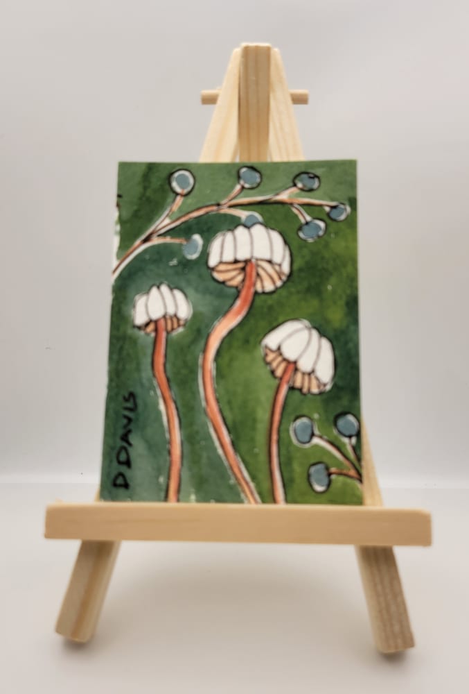 "Leg Shroom", Nature ACEO by D J Davis