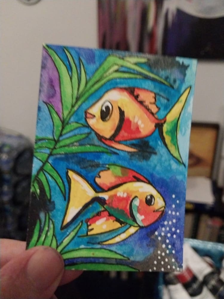 Deep Down, Nature ACEO by RAYLENE WILLIAMS