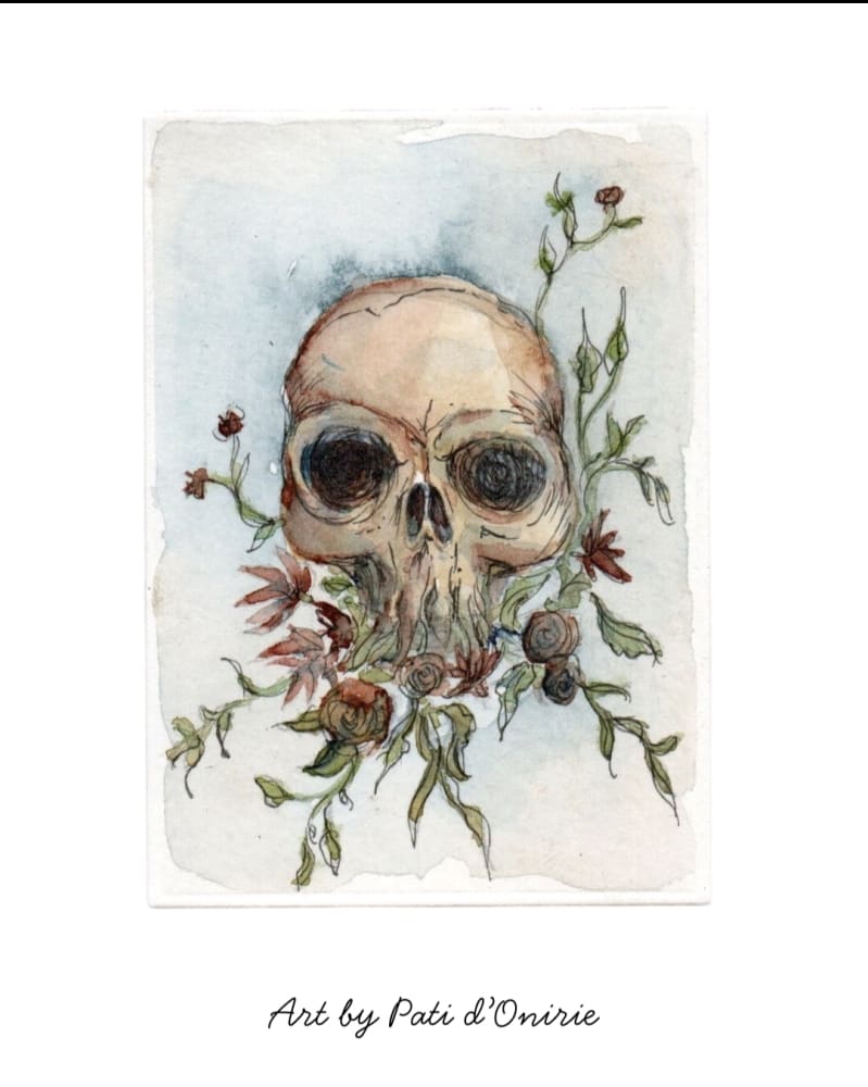 La vie après la vie, Dark Art ACEO by Pati d'Onirie