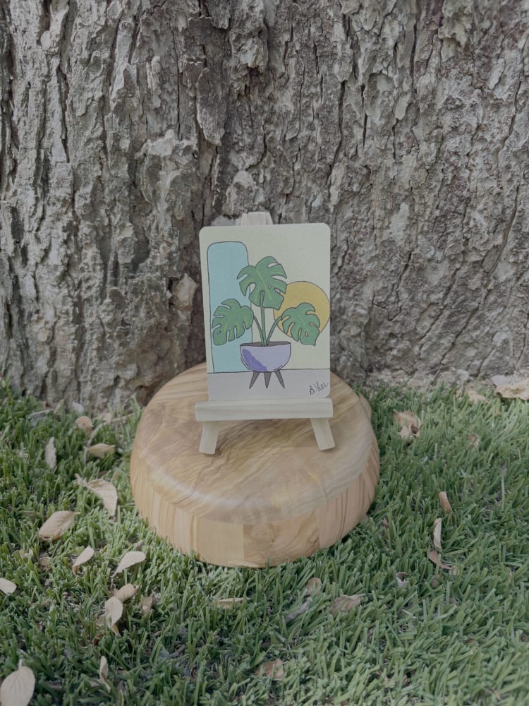 Monstera MCM, Botanical ACEO by Stacy Lee