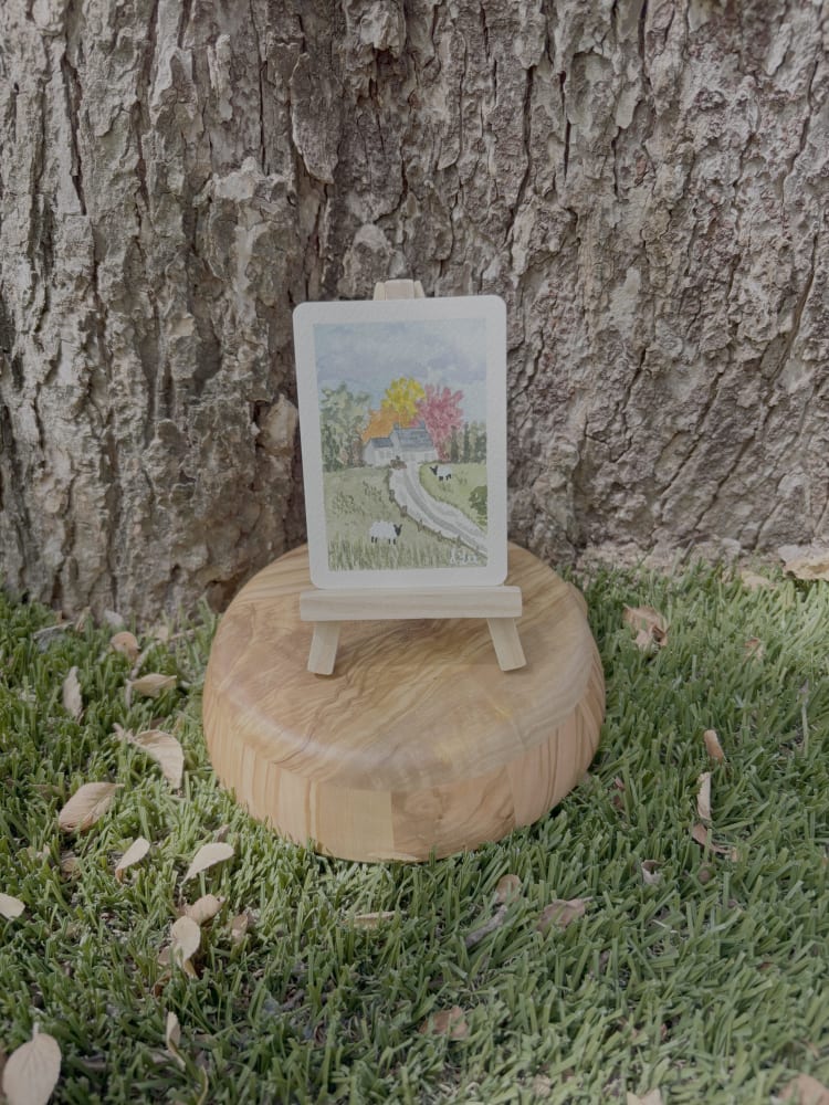 Sheep Study: Two Sheep Two, Nature ACEO by Stacy Lee