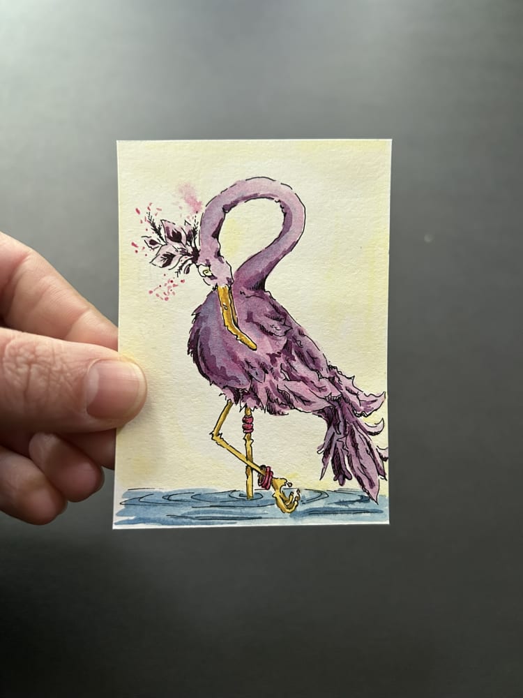 ACEO Original #4, Whimsical ACEO by Brianna Kerr-Baker