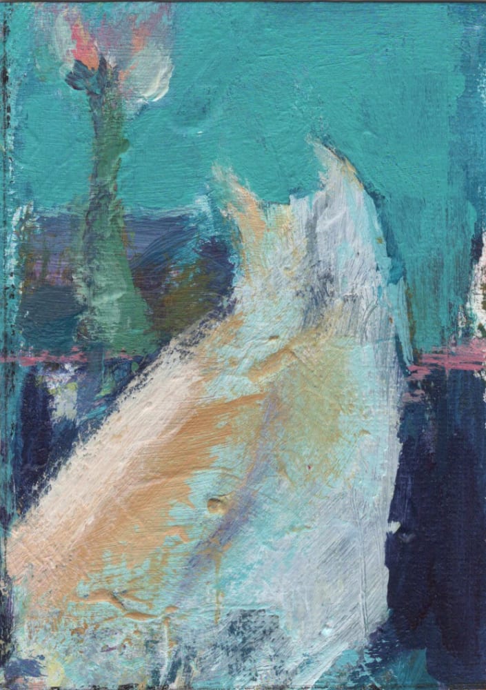 Living in the moment 13, Abstract ACEO by Minna K