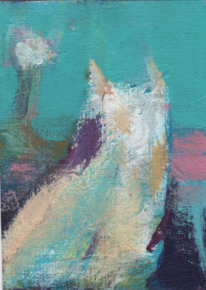 Living in the moment 15, Abstract ACEO by Minna K