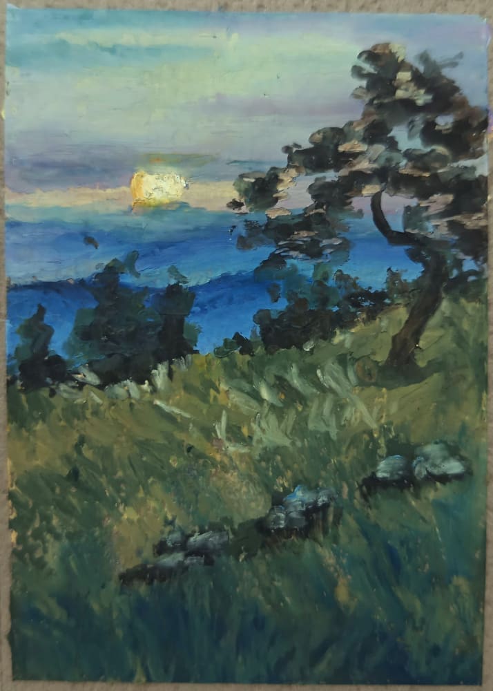 Before Morning, Forever No. 12, Nature ACEO by Loren Mroi