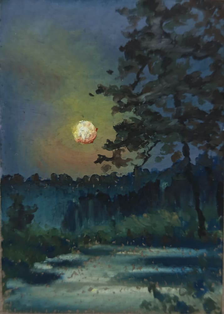 Before Morning, Forever No. 15, Nature ACEO by Loren Mroi