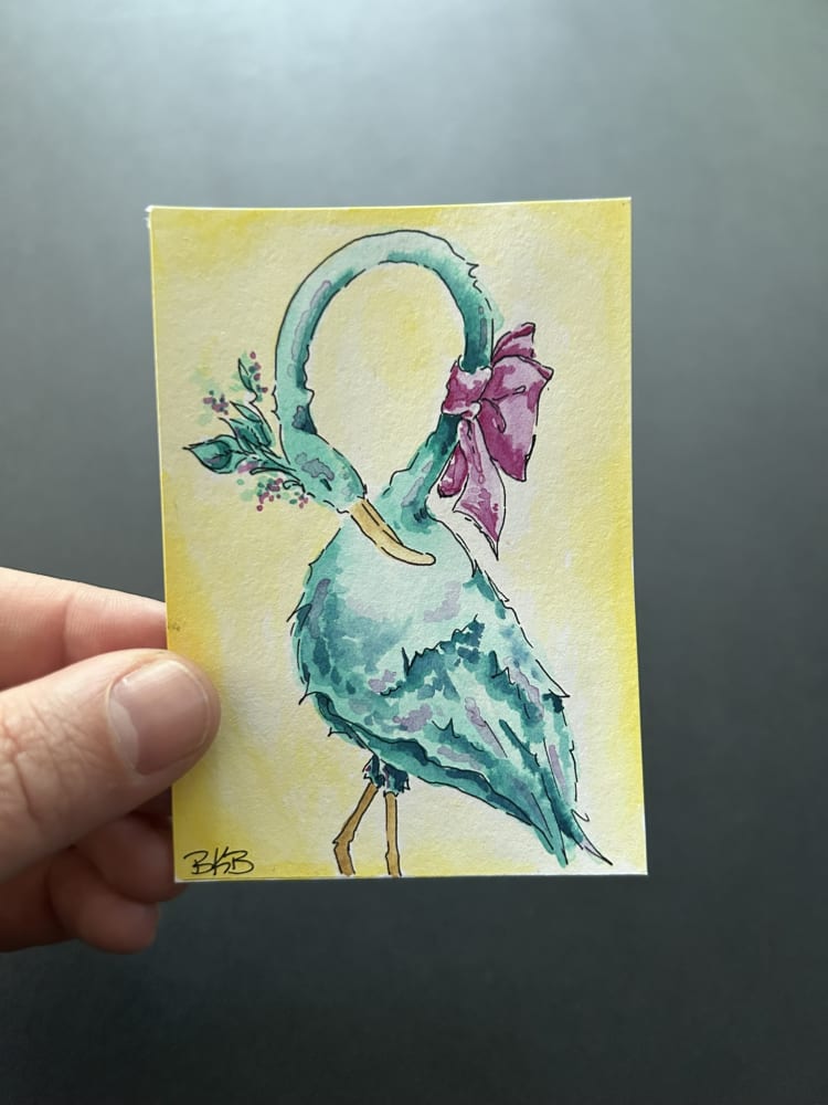 original ACEO #7, Whimsical ACEO by Brianna Kerr-Baker