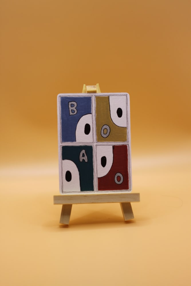 Peekaboo, Whimsical ACEO by Denise Scott