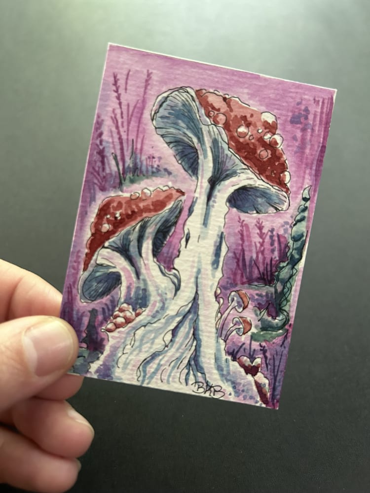 Original ACEO #11, Whimsical ACEO by Brianna Kerr-Baker