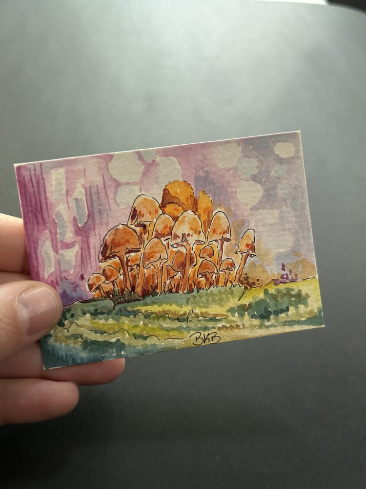original ACEO #12, Whimsical ACEO by Brianna Kerr-Baker
