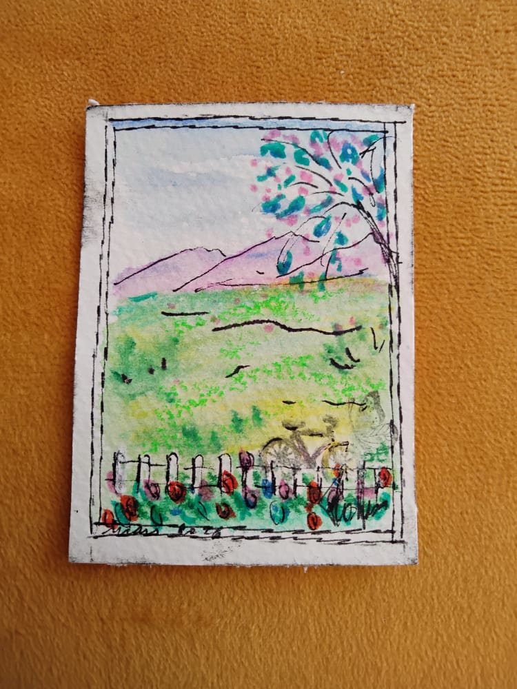 Promenade champêtre, Nature ACEO by floanne