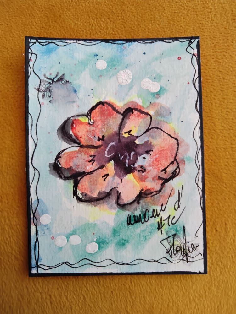 Fleur flottante, Nature ACEO by floanne