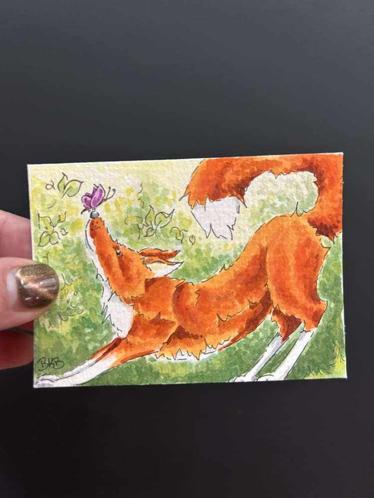 ACEO Original #18, Animals ACEO by Brianna Kerr-Baker