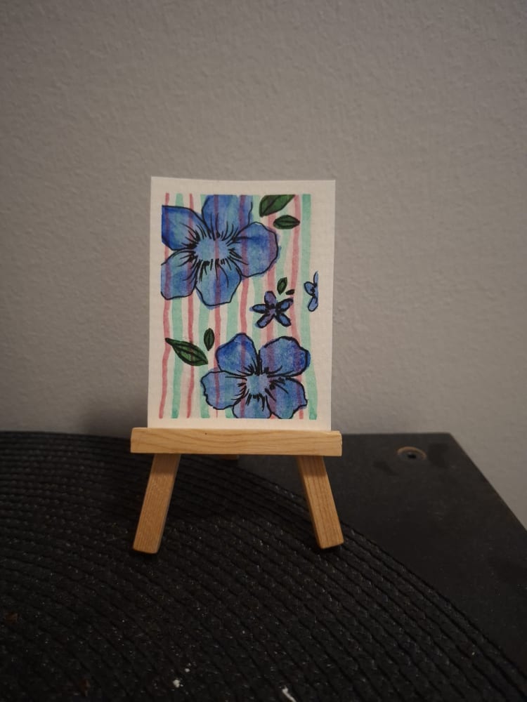 "Un named" ACEO/ art cards, editions and originals, Whimsical ACEO by Jenny Äijälä