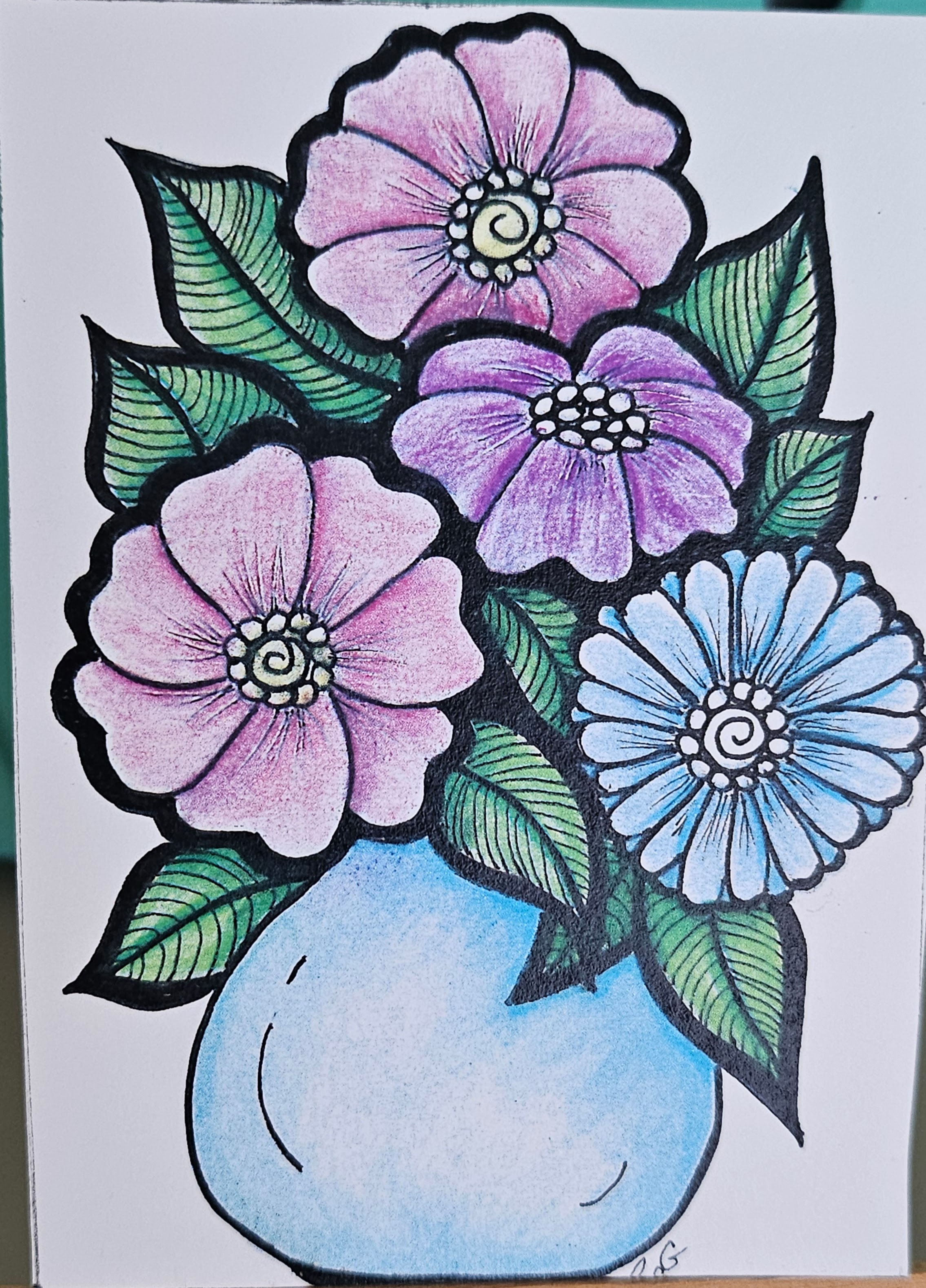 Vibrance, Botanical ACEO by Ruth Gomes