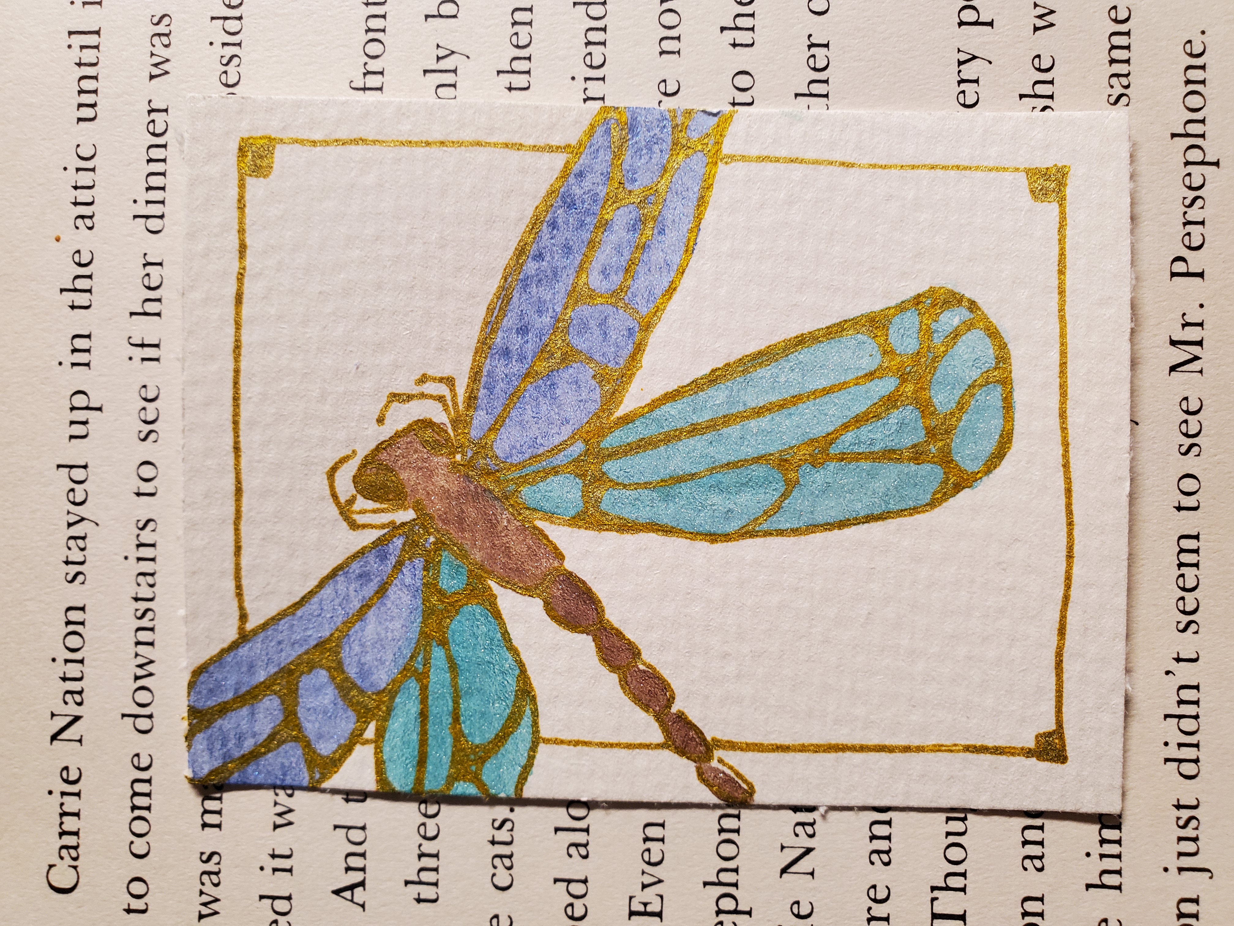 Dragonfly, Nature ACEO by Shannon Harper