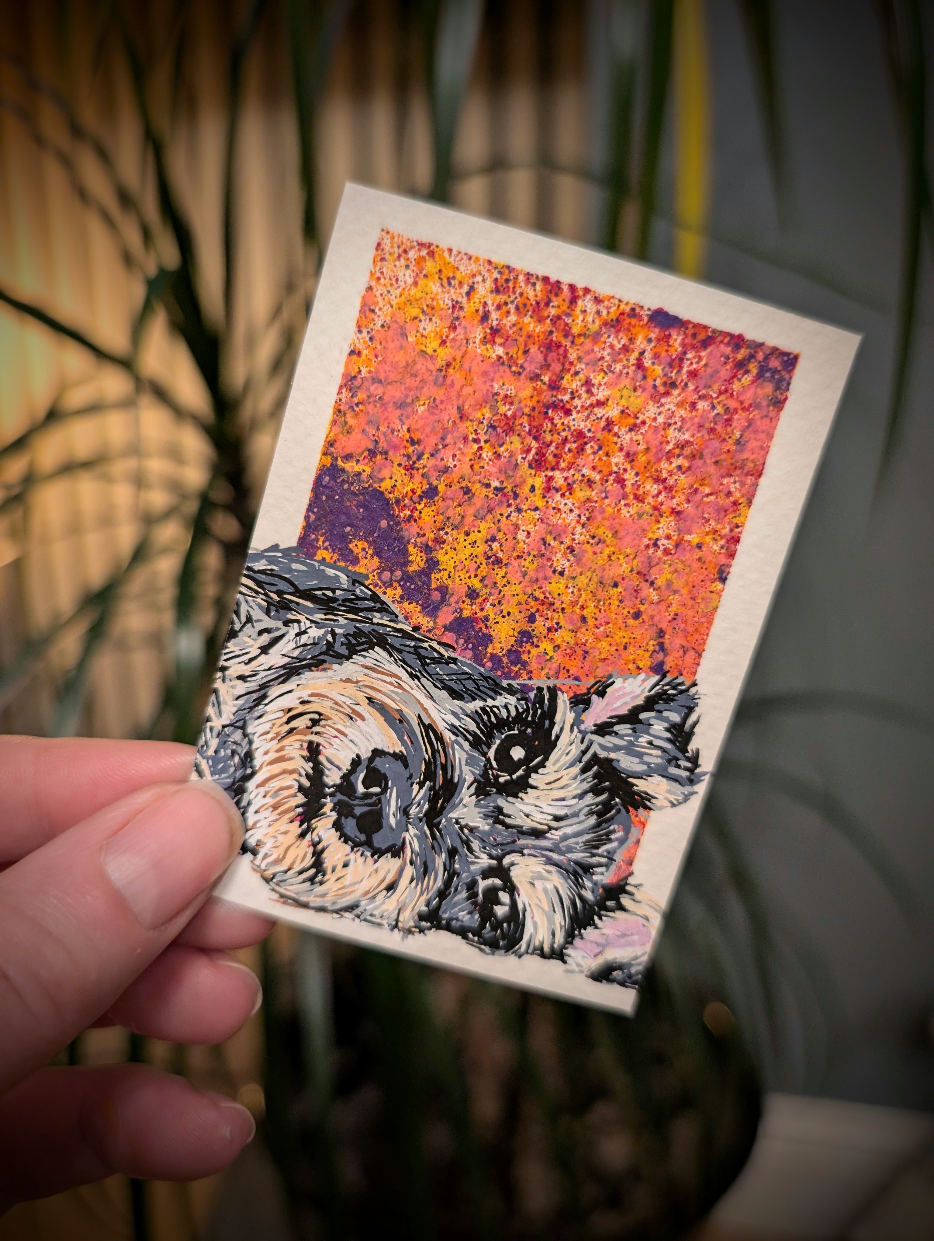 I Don't Like Mondays, Animals ACEO by Rachel Forster